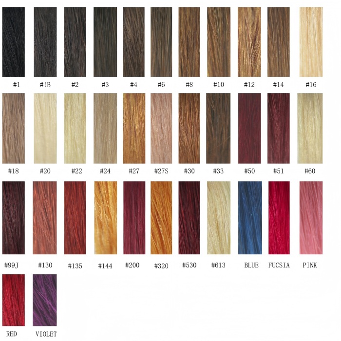 mohair and human hair color